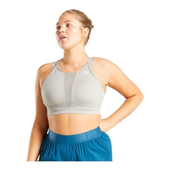 Gymshark Other - Gymshark High Support Mesh Sports Bra – grey/ Size XS